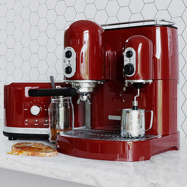 Kitchen set KitchenAid 3ds Max - thumbnail 1