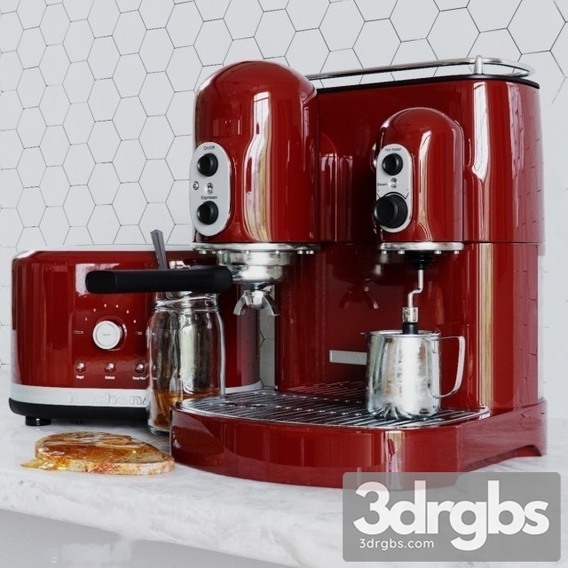 Kitchen set KitchenAid 3dsmax Download - thumbnail 1