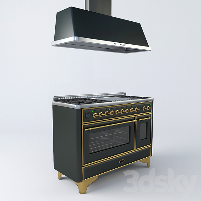 Kitchen unit “MAJESTIC” ILVE M-120 3ds Max - thumbnail 2