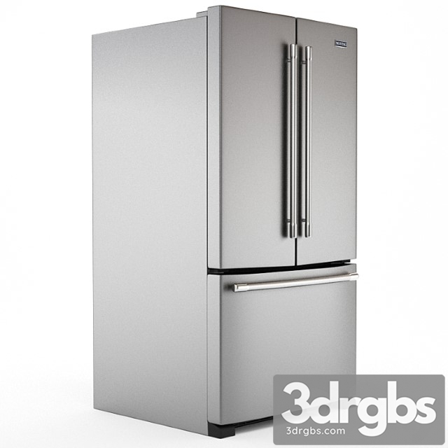 Kitchenaid 25.2 cu. ft. french door refrigerator in stainless steel 2 3dsmax Download - thumbnail 1