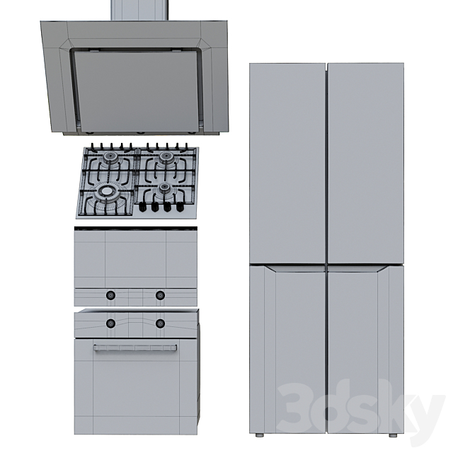 Kuppersberg kitchen appliances collection 3DS Max Model - thumbnail 2