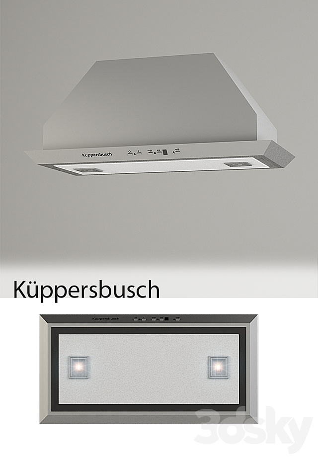 Kuppersbusch built-in Extractor LB 6700E 3DSMax File - thumbnail 1