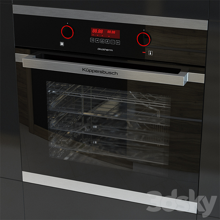 Kuppersbusch EEB 6360 Oven Black 3DS Max - thumbnail 2