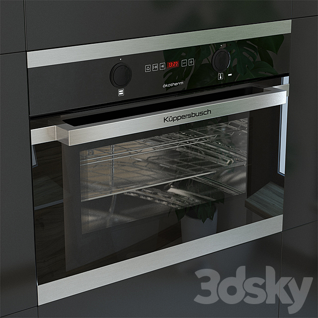 Kuppersbusch EEB6260 Compact Oven Black 3DSMax File - thumbnail 1