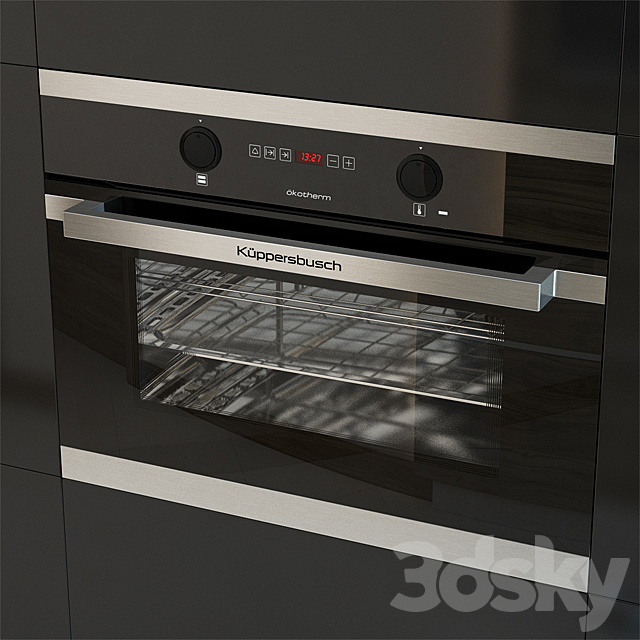 Kuppersbusch EEB6260 Compact Oven Black 3DSMax File - thumbnail 2