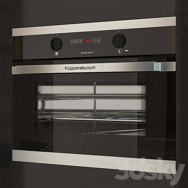 Kuppersbusch EEB6260 Compact Oven Black 3DSMax File - thumbnail 3