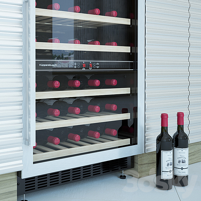 Kuppersbusch UWK 8200-0-2Z Wine Cabinet 3DS Max Model - thumbnail 1