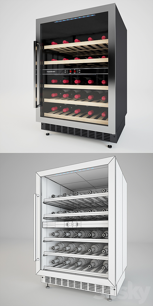 Kuppersbusch UWK 8200-0-2Z Wine Cabinet 3DS Max Model - thumbnail 3