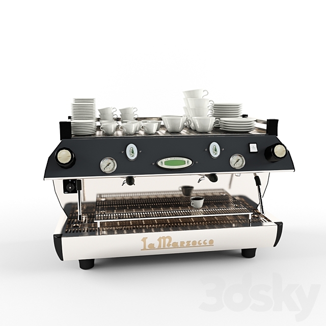 La Marzocco coffee machine 3ds Max - thumbnail 1