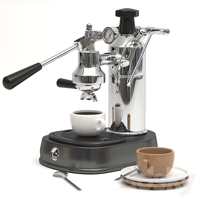 La Pavoni Professional Coffee Machine-PBB16 3DSMax File - thumbnail 3