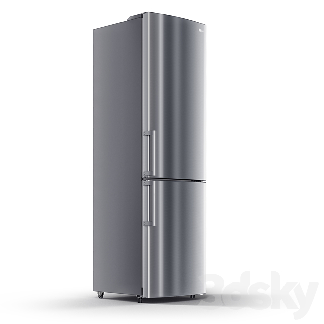 LG GA-B489 fridge 3ds Max - thumbnail 2