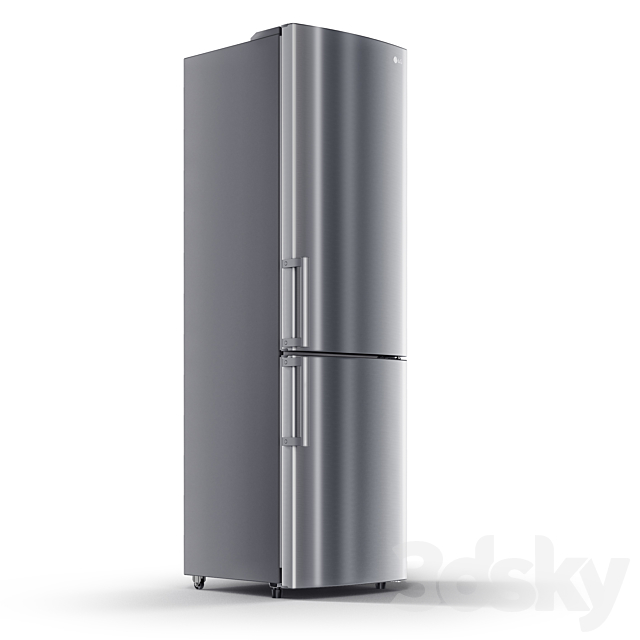 LG GA-B489 fridge 3DSMax File - thumbnail 2