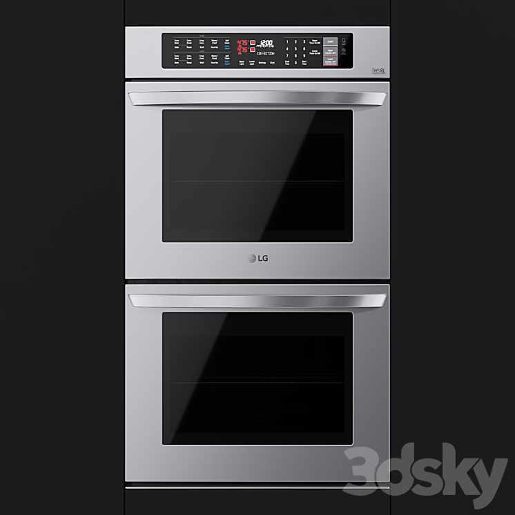 LG – Oven LWD3063ST 3DS Max Model - thumbnail 3