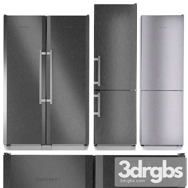 Liebherr Refrigerator Set 4 3dsmax Download - thumbnail 1