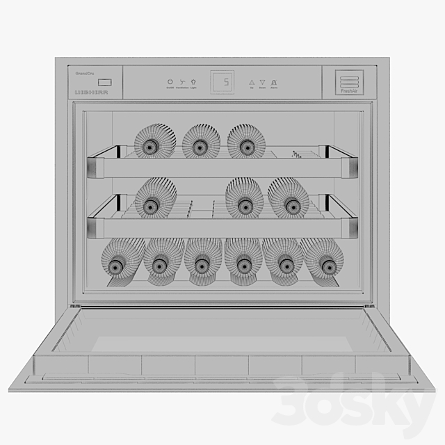 Liebherr Wine cooler HWgb 1803 24 Inch 3DSMax File - thumbnail 3