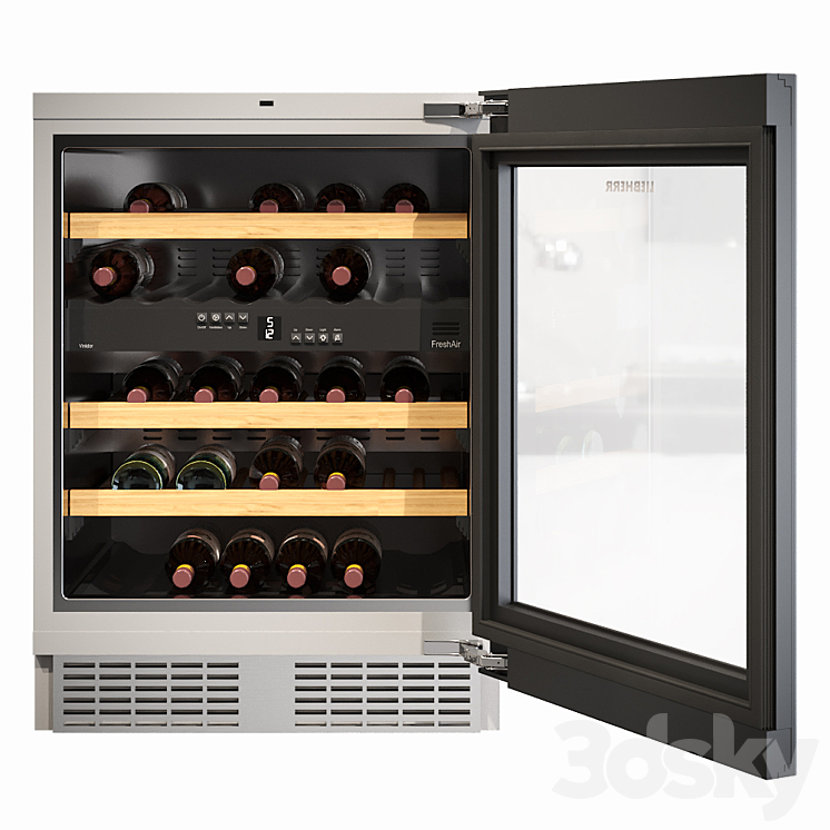 Liebherr wine fridge WUgb 3400 3DS Max - thumbnail 1