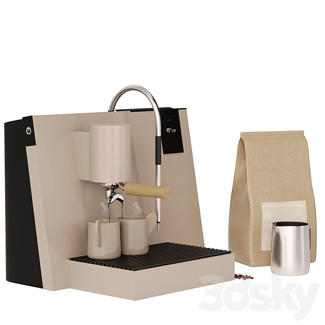 Ligre coffee machine 3ds Max - thumbnail 2