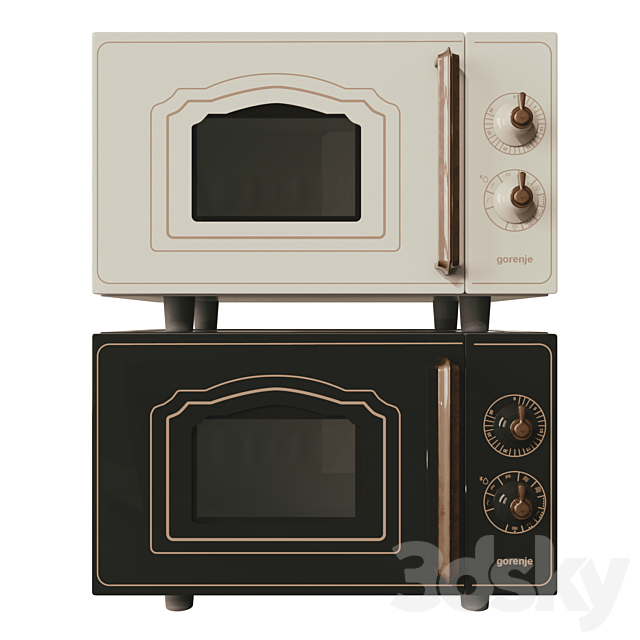 Microwave Gorenje Classico 3DSMax File - thumbnail 1