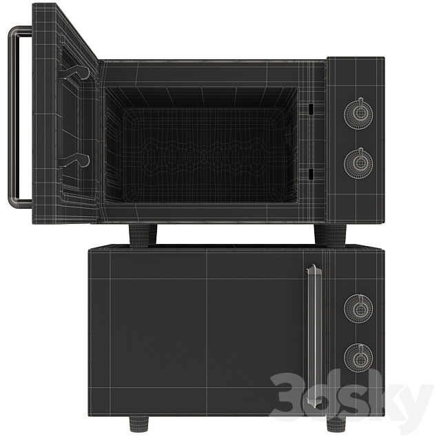 Microwave Gorenje Classico 3DSMax File - thumbnail 3