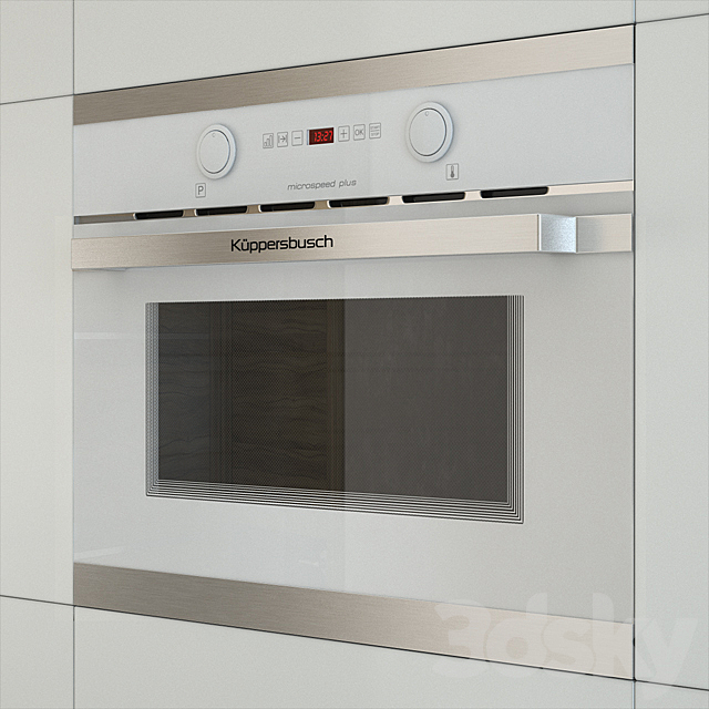 Microwave Kuppersbusch EMWK 6260 3DSMax File - thumbnail 2