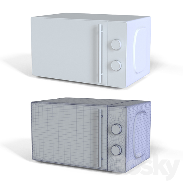 Microwave Midea 3DS Max Model - thumbnail 2