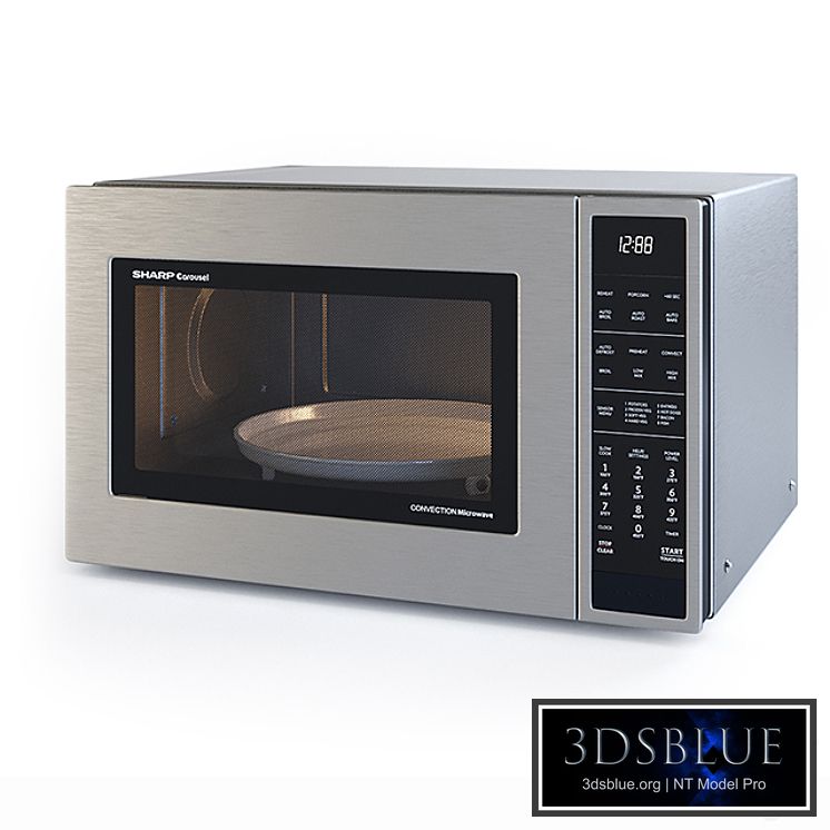 Microwave Oven – SMC1585BS – by SHARP 3DS Max - thumbnail 3