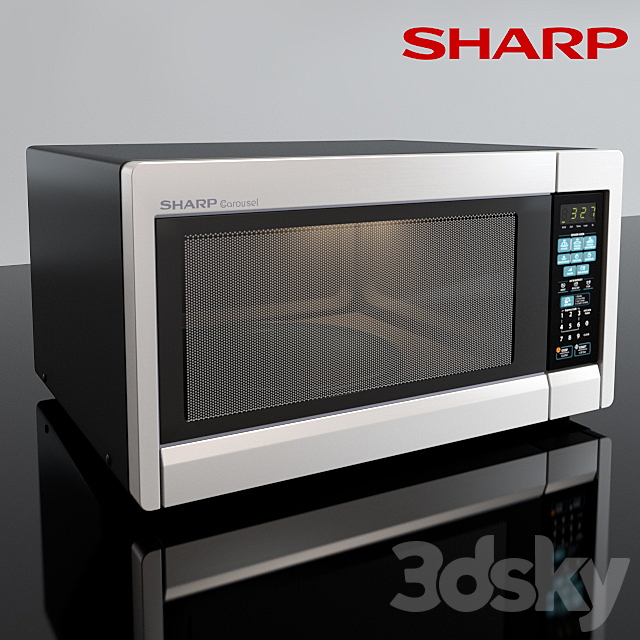 Microwave R-451ZS by Sharp 3ds Max - thumbnail 1