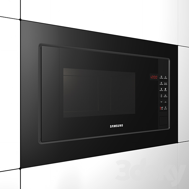 Microwave samsung FW77SR-B 3DS Max Model - thumbnail 2