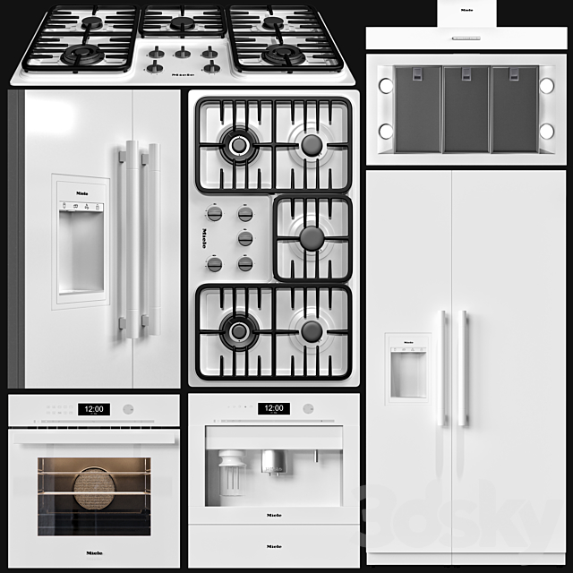 miele appliance collection 2 3DSMax File - thumbnail 2