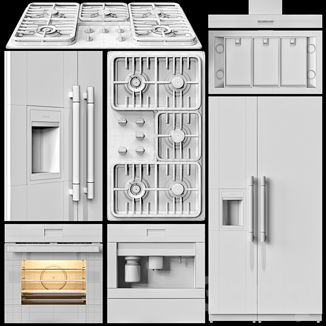 miele appliance collection 2 3DSMax File - thumbnail 5