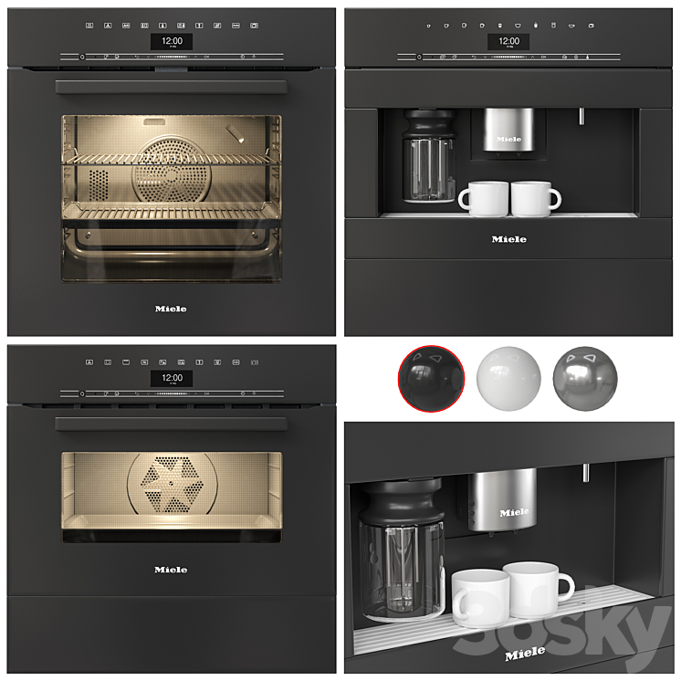 Miele appliances 01 3DS Max - thumbnail 1