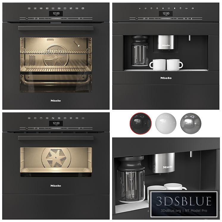 Miele appliances 01 3DS Max - thumbnail 3