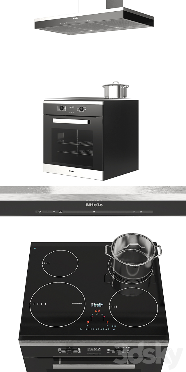 Miele Appliances 3ds Max - thumbnail 2