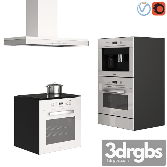 Miele Appliances White 1 3dsmax Download - thumbnail 1