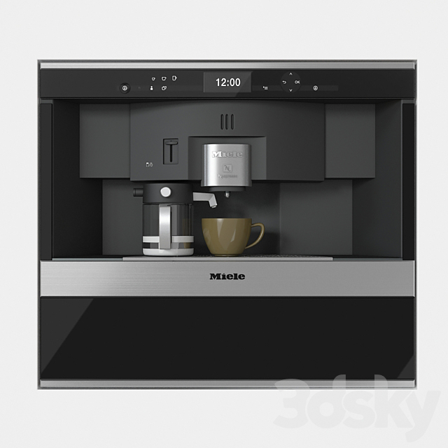 Miele CVA 6431 Nespresso Built-in coffee machine 3ds Max - thumbnail 1