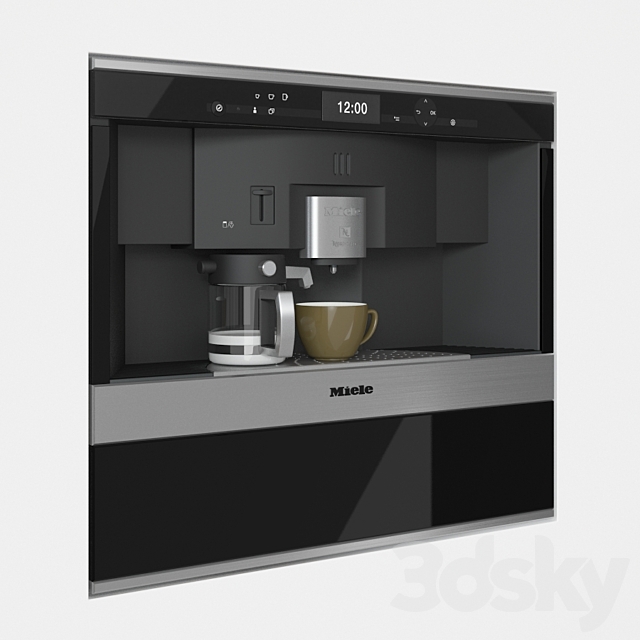 Miele CVA 6431 Nespresso Built-in coffee machine 3ds Max - thumbnail 2