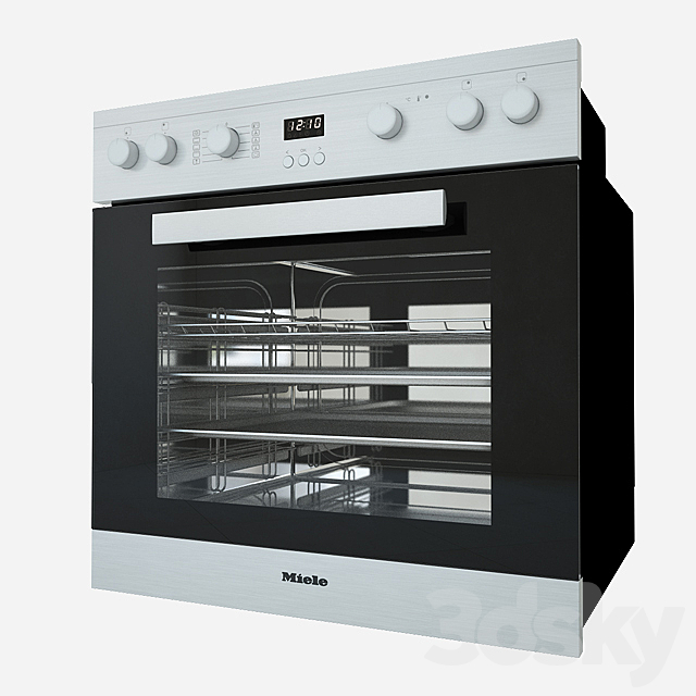 Miele H2261 LST Oven KM 6012 Cooking Panel 3ds Max - thumbnail 1