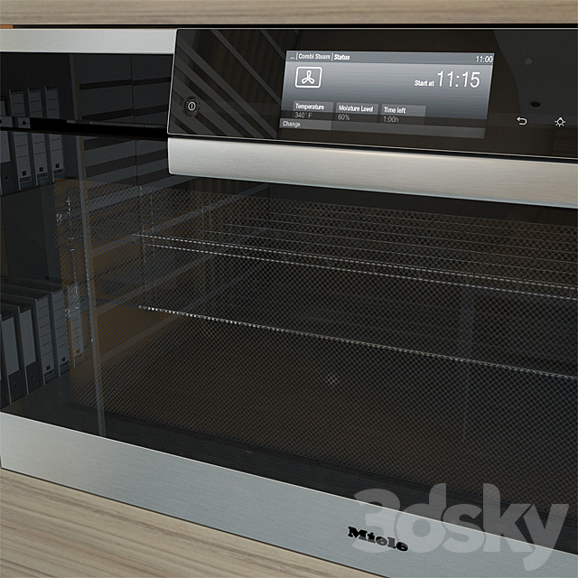 Miele H6890 BP Oven 90 cm 3DSMax File - thumbnail 3