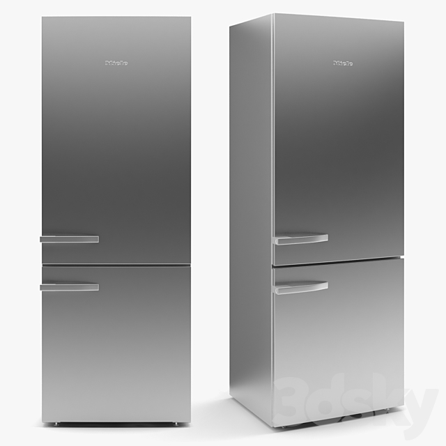 Miele KFN 14947 SDE Freestanding fridge freezer 3ds Max - thumbnail 1