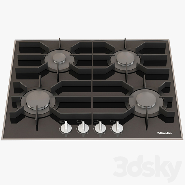 Miele KM 3010 LP Gas Cooktop 3ds Max - thumbnail 1