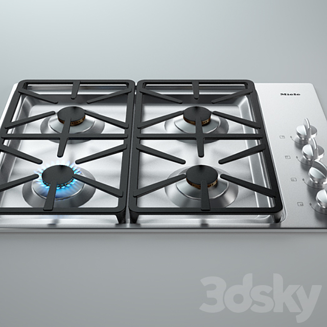 Miele KM3000 Series a cooktop gas 3ds Max - thumbnail 1