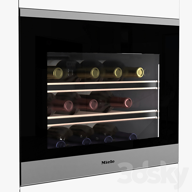 Miele KWT 6112 iG Built-in wine conditioning unit 3DS Max Model - thumbnail 2