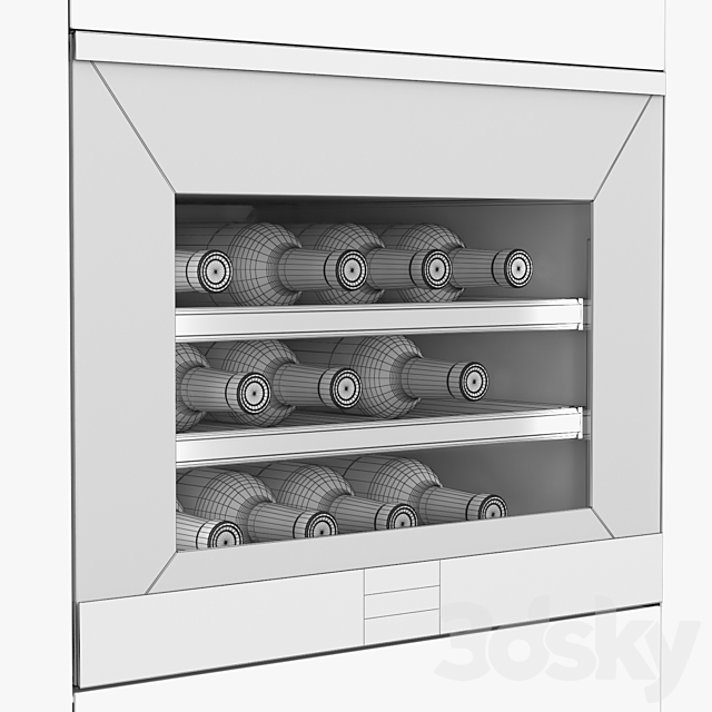 Miele KWT 6112 iG Built-in wine conditioning unit 3DS Max Model - thumbnail 3