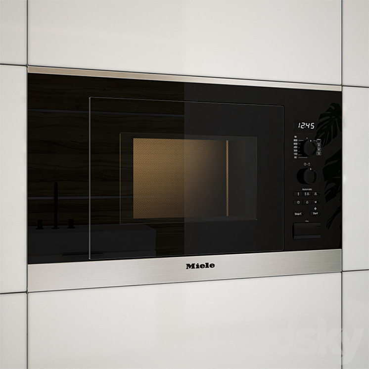 Miele M6032 Microwave 3DS Max - thumbnail 1