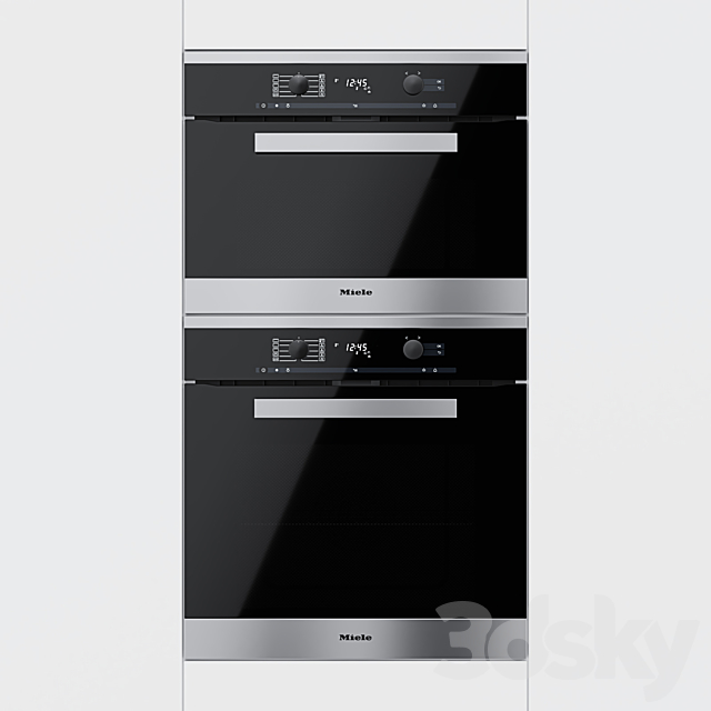 Miele – oven H6260BP and compact oven H6200BP 3ds Max - thumbnail 1