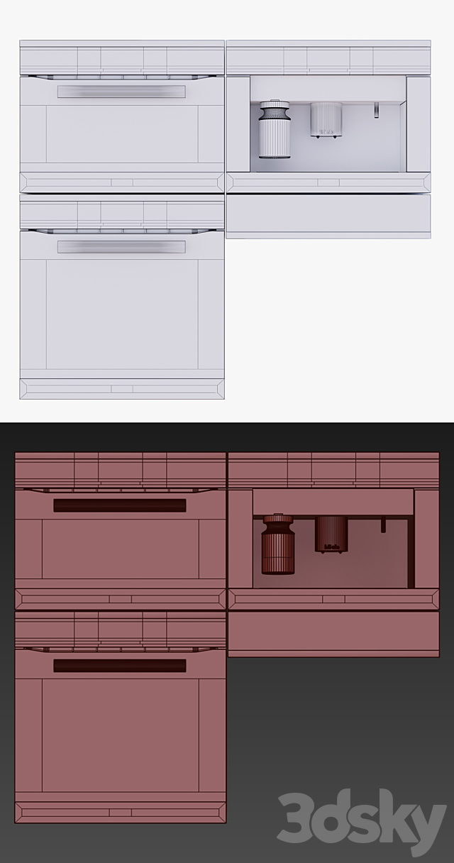 Miele set 3DS Max Model - thumbnail 3