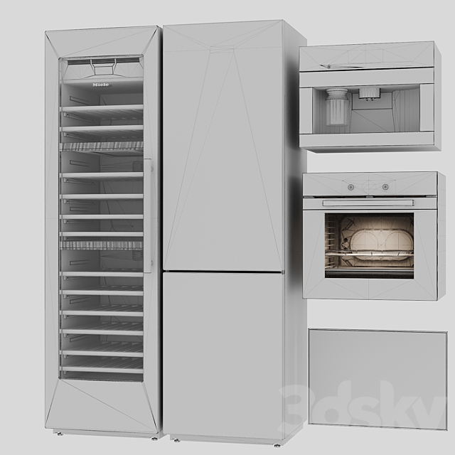 Miele set04 3DS Max Model - thumbnail 6