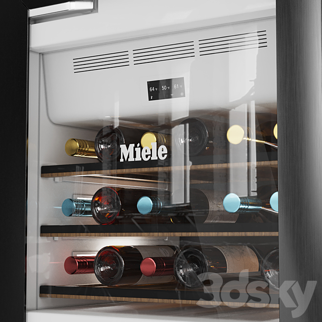 Miele Wine Cooler 3DS Max Model - thumbnail 3