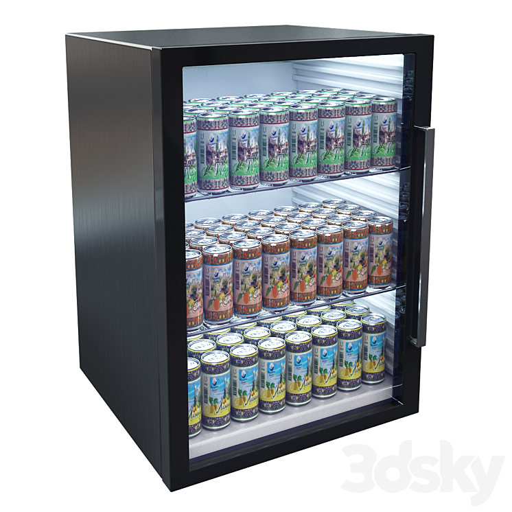 Mini Fridge 3DS Max - thumbnail 1