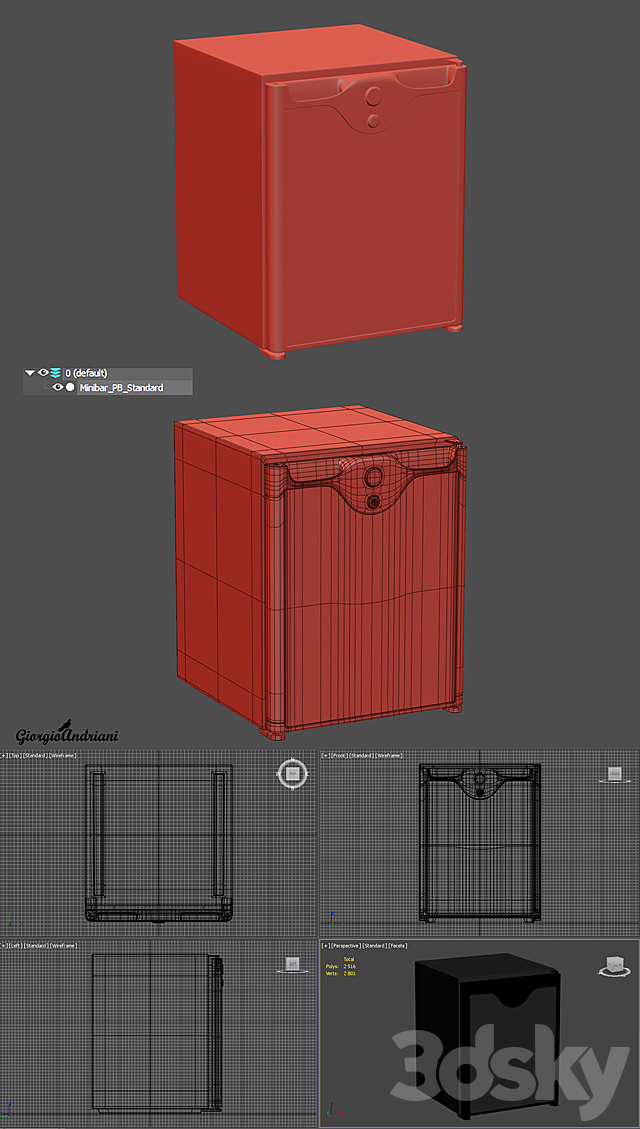 Minibar PB Standard 3ds Max - thumbnail 3